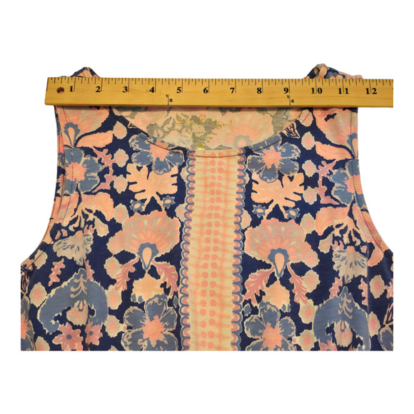 Lilly Pulizter Dress Size XXS Iris Blue Windward Pima Cotton Colorful Resort - Picture 7 of 12
